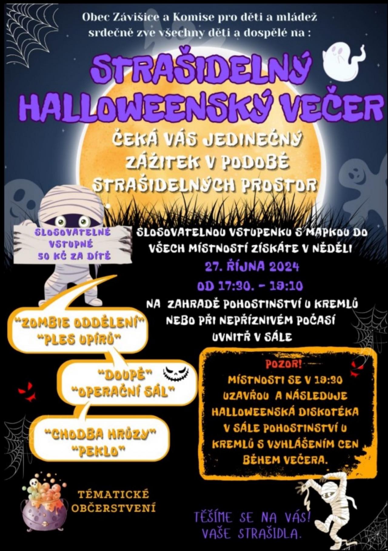 Strašidelný halloweenský večer 27.10.